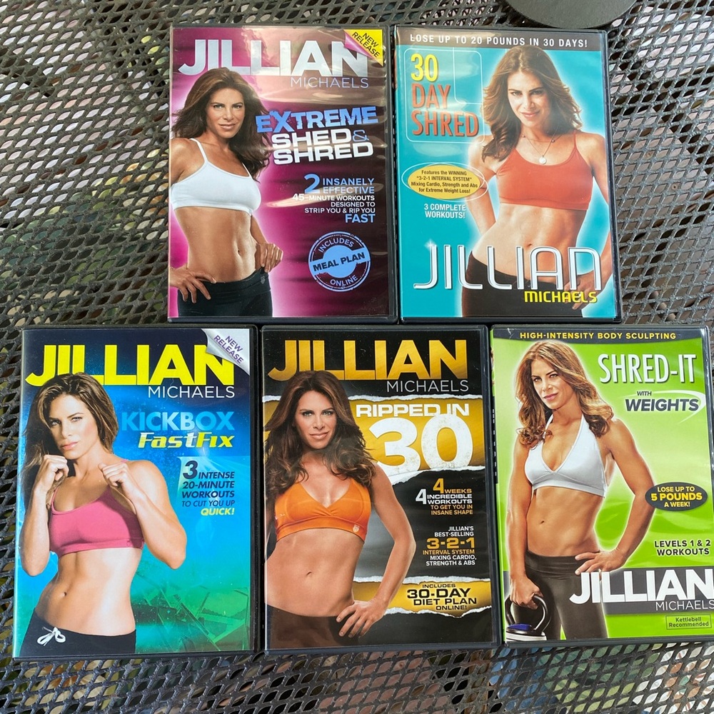 Jillian Michaels Fitness DVD Set - Multicolor